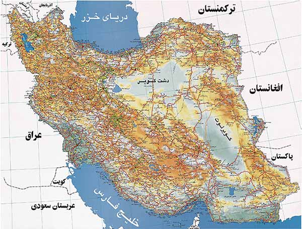 دانلود نقشه ایران | نقشه کامل کشور ایران