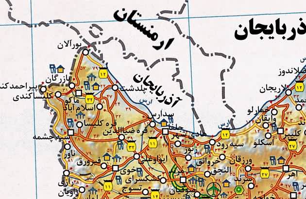 عکس نقشه ایران رنگی